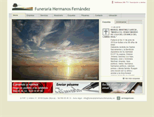 Tablet Screenshot of funerariahermanosfernandez.es